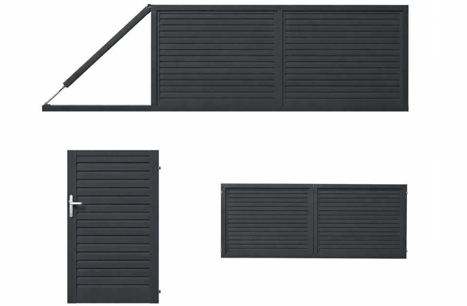 Doplnění o brány a branky - Hliníkové ploty