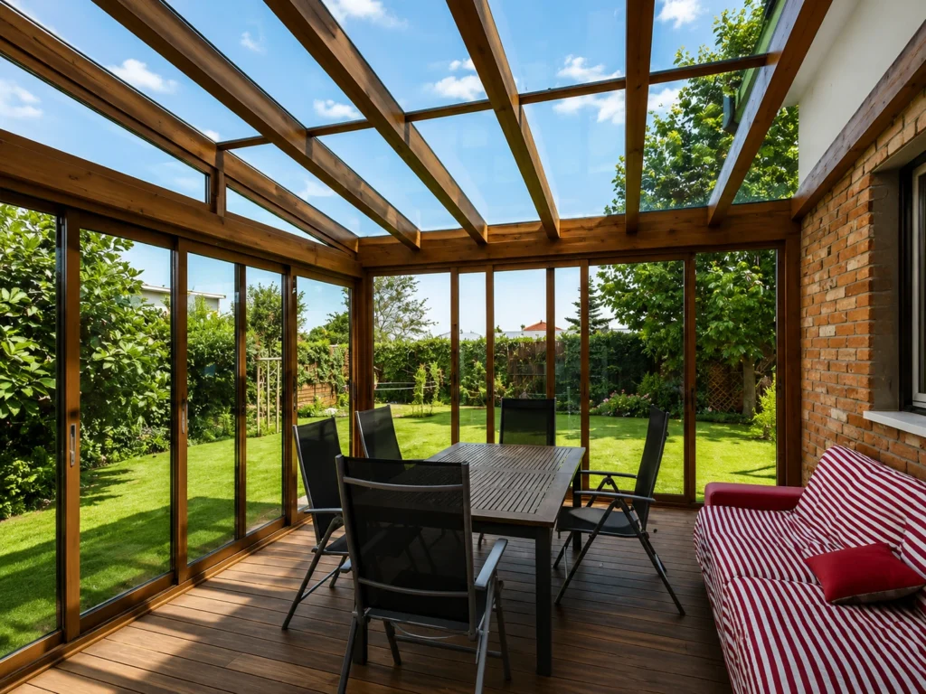 Střešní výplň zimní zahrady RolWood Garden z izolačního skla